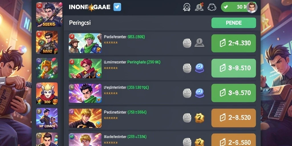 jarum77 - Screenshot mode permainan yang menunjukkan level kesulitan yang beragam.
